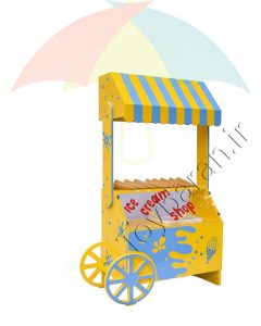 دکه بستنی فروشی چوبی