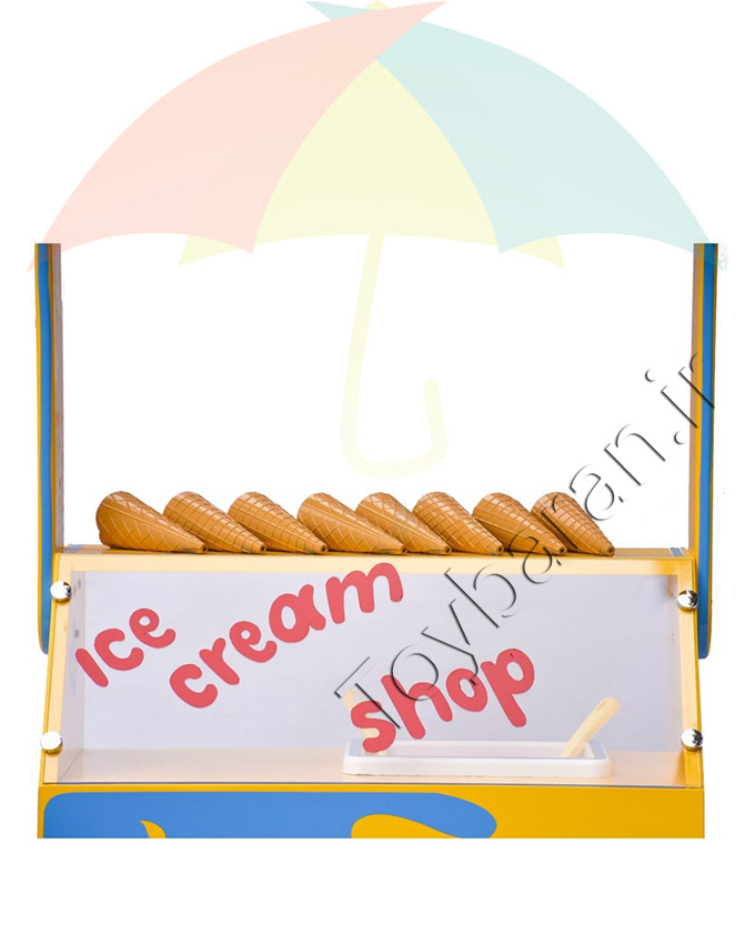 دکه بستنی فروشی چوبی