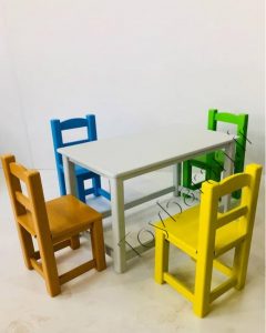 میز و صندلی چوبی کودک